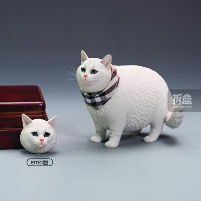 产品JXK 1/6 换头肥猫模型 仿真可爱有趣宠物猫咪动物潮玩摆件