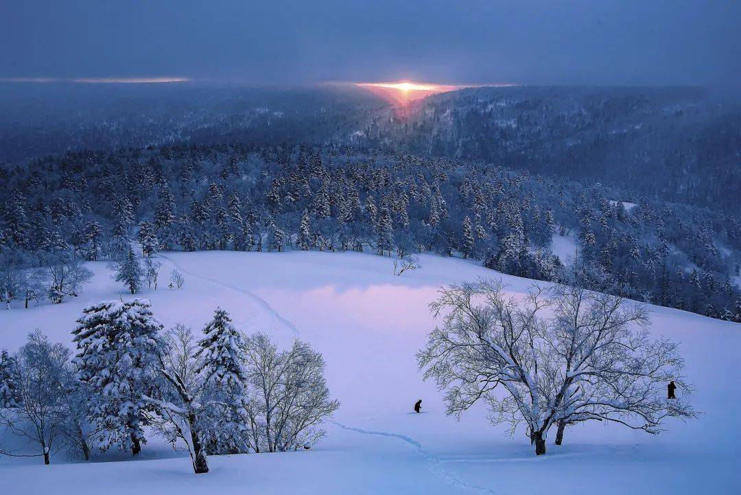 来自气象专家的说法是,受中国最北部四季分明的亚寒带气候影响,这里