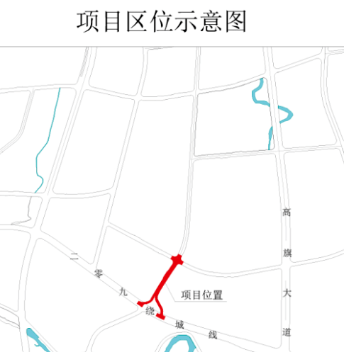 道路等級為城市次幹路,起於規劃五號路,止於209繞城線,道路總長度581.