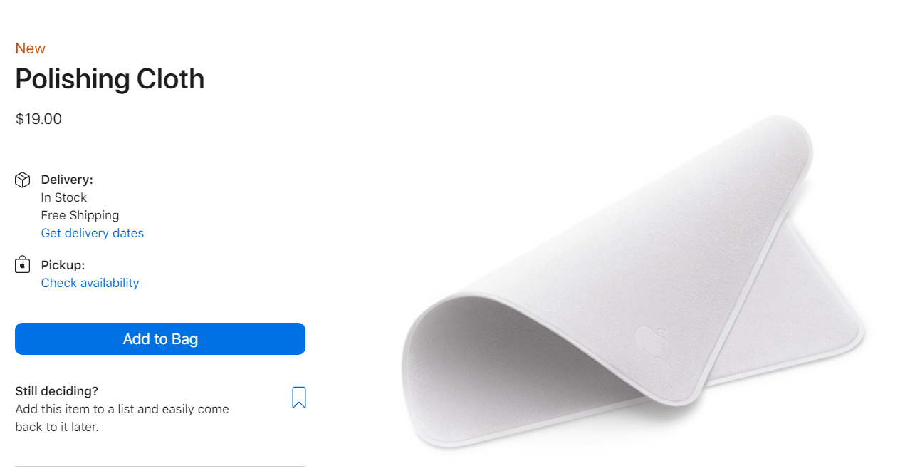 电脑|苹果 Studio Display 标准版显示器不免费赠送145元抛光布