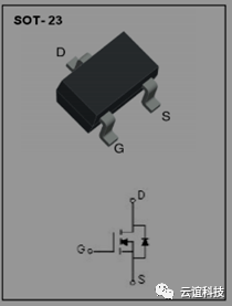 下图是mos管实物3d图和电路图.