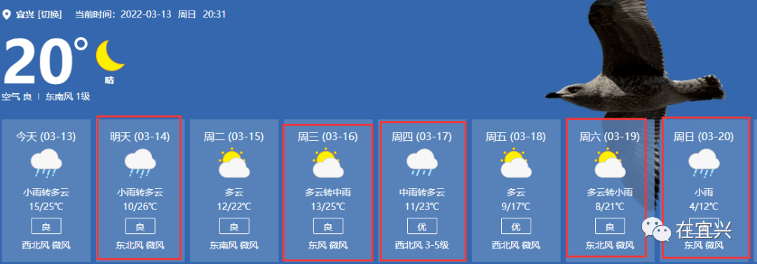 宜兴天气预报图片