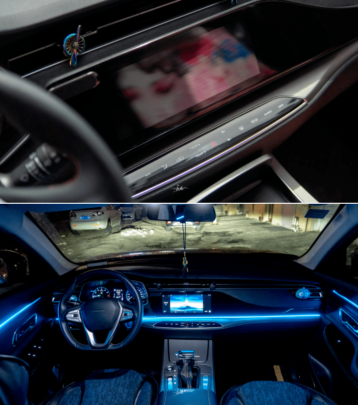 欧尚x7丨车内通用led亚克力氛围灯安装教程
