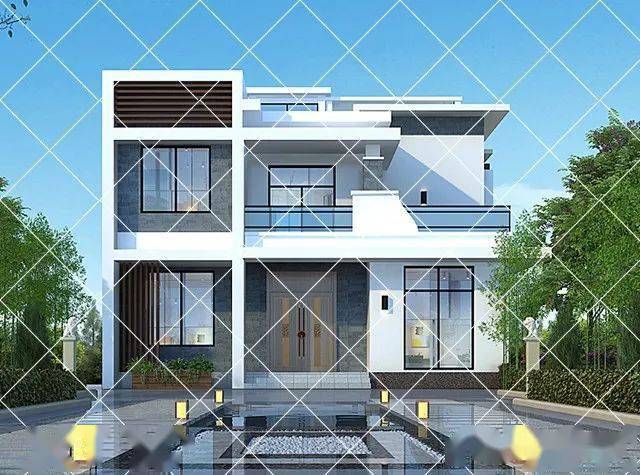 35套现代极简主义现代别墅, 后浪们建房首选_农村_风格_房子