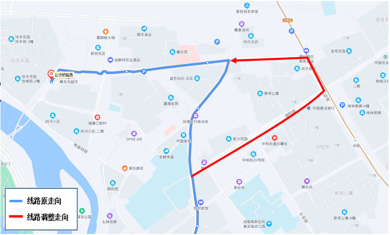 成都公交臨時調整68188240b404517路