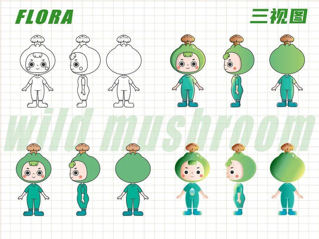 植物系ip形象通過細節塑造生命力