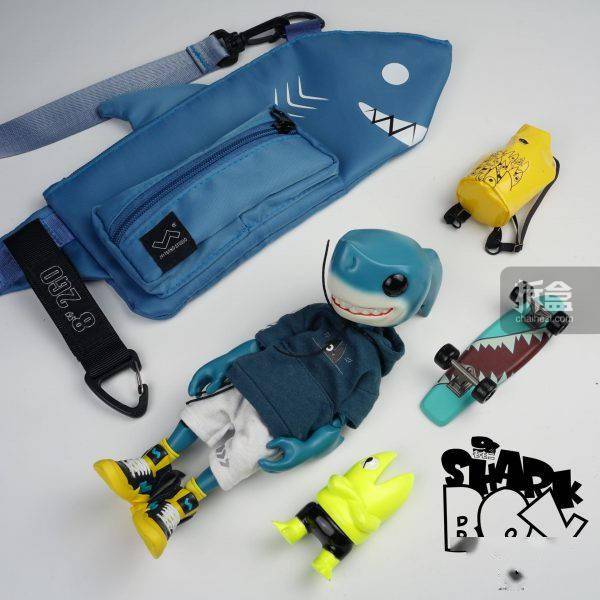 系列|J.T STUDIO 8”2GO 系列 小屁鯊 狂暴黑鯊 聯名可動人偶