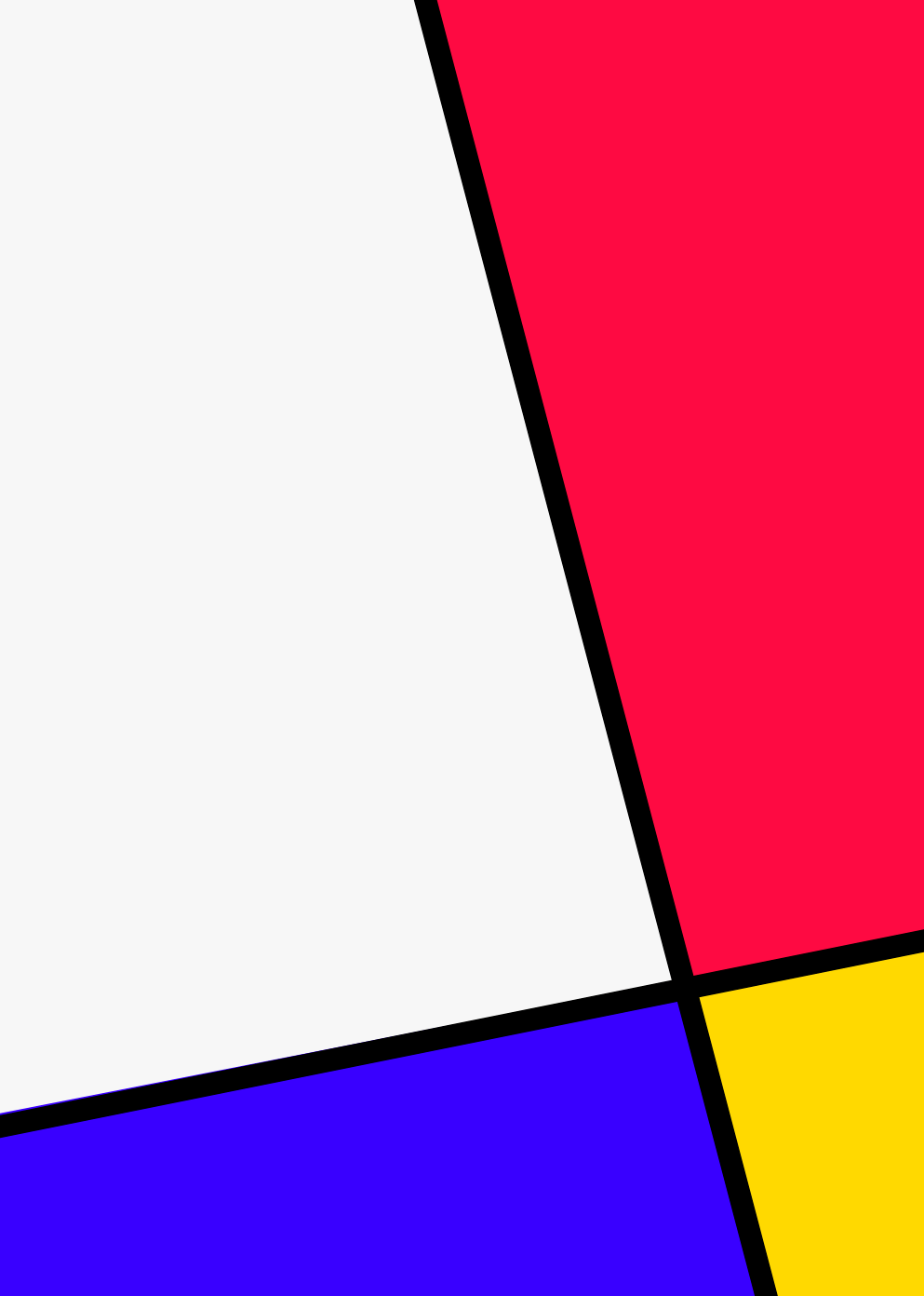 3岁小孩都会画的格子?蒙德里安了解下!_画面_红黄蓝_风格