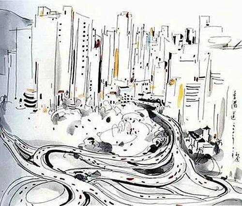 吴冠中画香港,美醉了_芥子园_画谱_中国