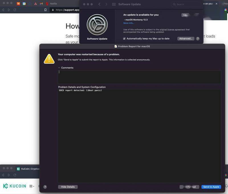 恢复模式|macOS 12.3更新后，更换过逻辑板M1 MacBook Pro“瘫痪”