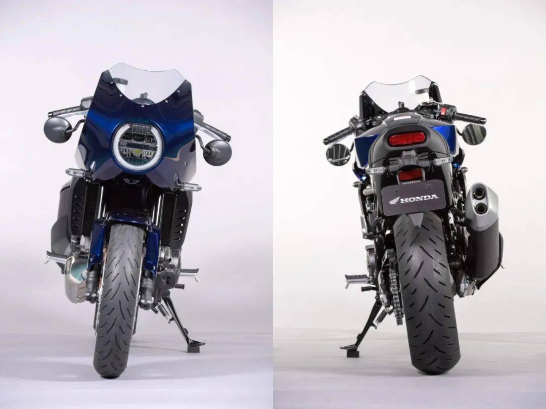 hawk 11外观是很明显的cafe racer风格,单灯猪头罩配上短促简洁的车尾