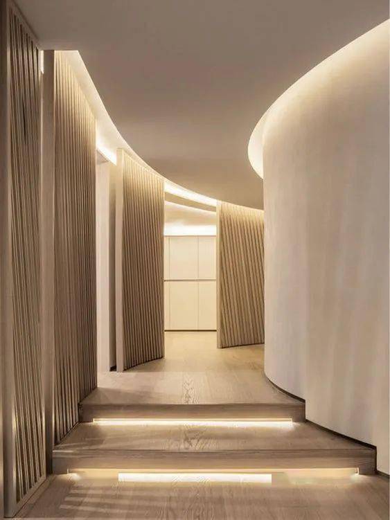 大宅别墅无主灯设计暗藏灯带让家更高级