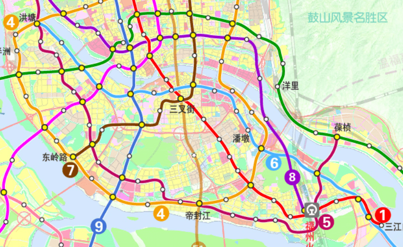 福州最新地鐵規劃:南通,馬尾,濱海新城成最大贏家_線網_線路_城區