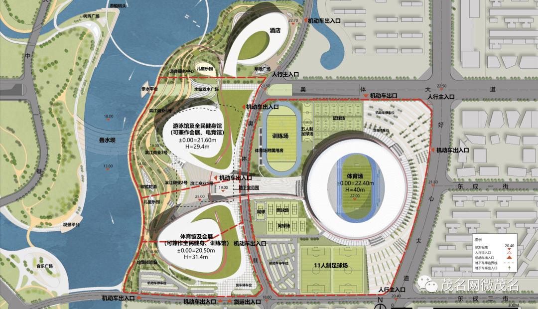 今年全面开工建设!茂名奥体中心设计融入这些元素→_项目_工作_新城