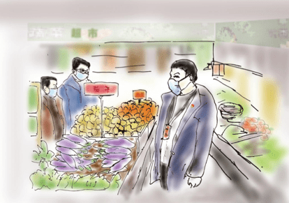 画说抗疫东安县党员干部手绘漫画助力抗击疫情
