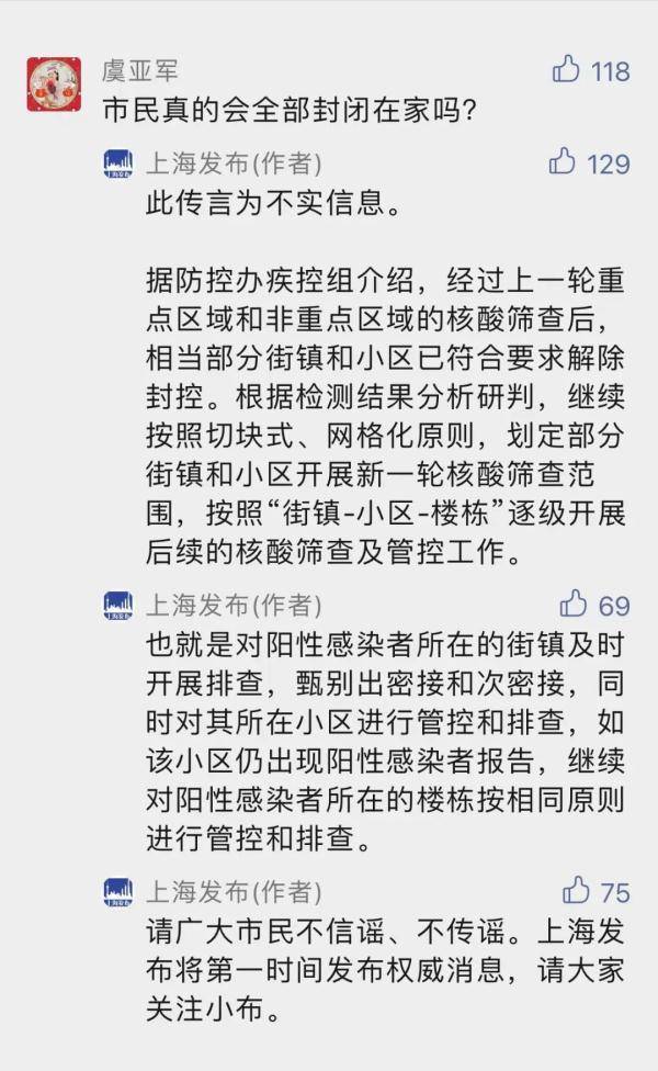 检测|上海本土新增4+977，又要封闭48小时？上海发布：请广大市民不信谣，不传谣！