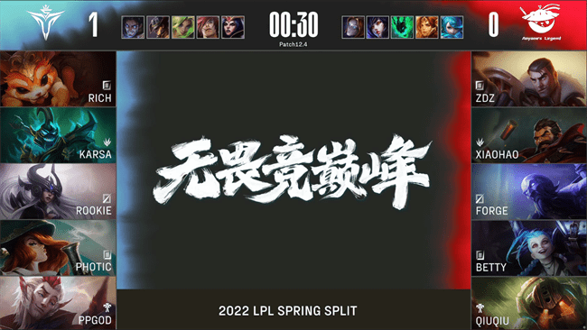 Photic|LOL-LPL：Photic女枪弹幕时间四杀守家，V5 2-0战胜AL收官常规赛