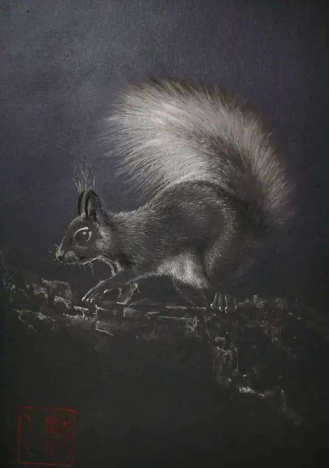 这位乡村美术老师的粉笔画确实牛