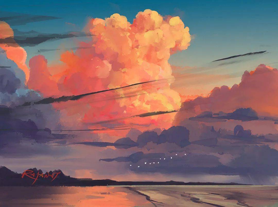 宫崎骏式的浪漫前育碧概念艺术家创造的梦幻场景美到窒息