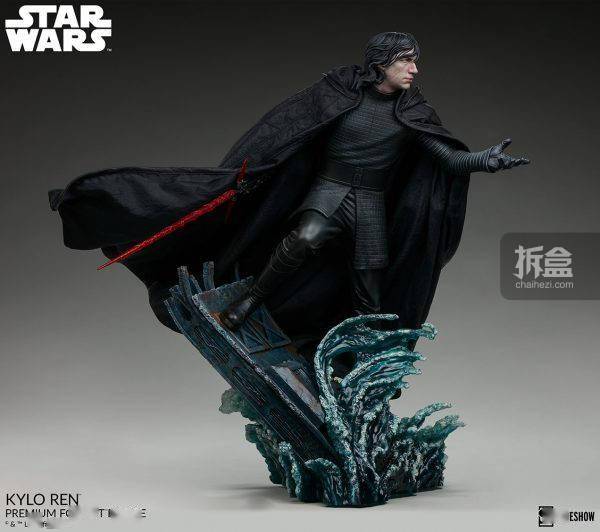雷伊SIDESHOW 星球大战9 天行者崛起 雷伊 凯洛伦 20.5寸雕像