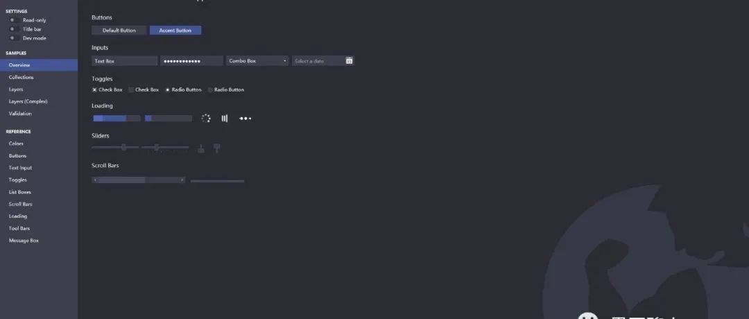 AdonisUI - 用于 WPF 应用程序的轻量级 UI 工具包，提供经典但增强的 Windows 视觉效果_控件_背景_颜色