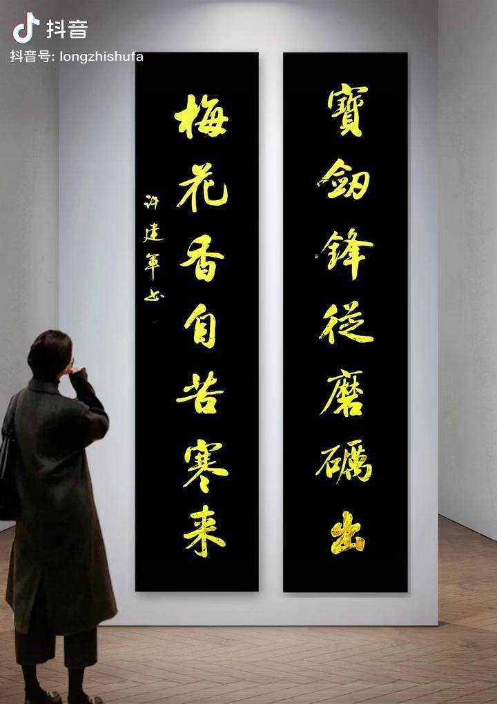 梅花香自苦寒来原创书法作品 弘扬国学经典文化 国学经典 对联_国学