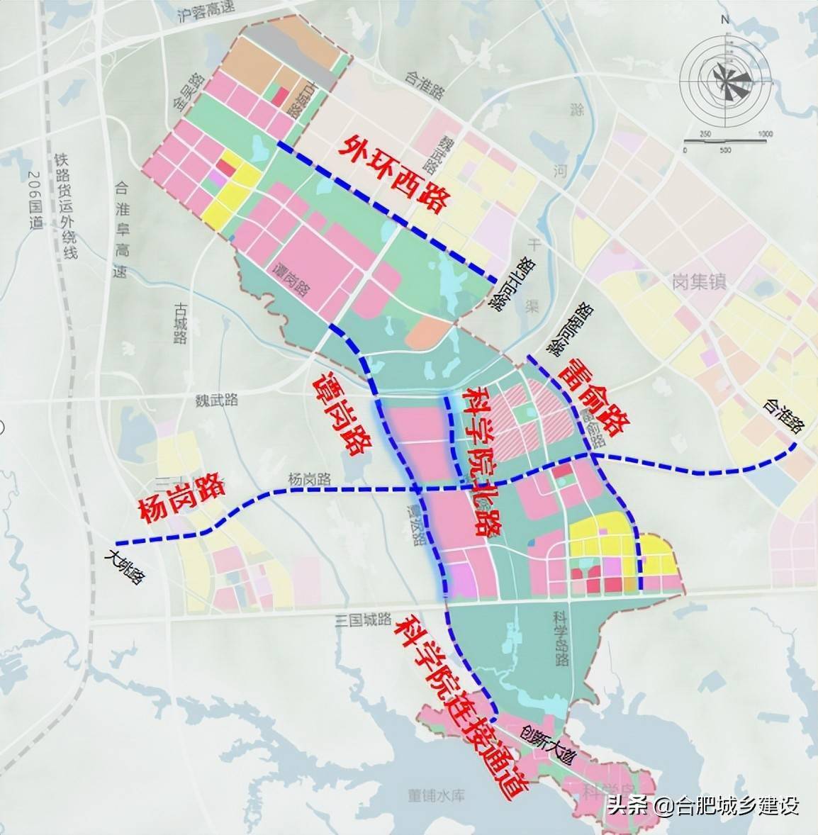 合肥大科学装置集中区将建这些道路