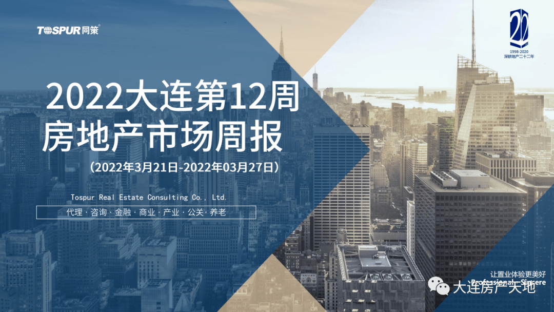 2022大連第12周房地產市場週報_月報_地鐵_成交量