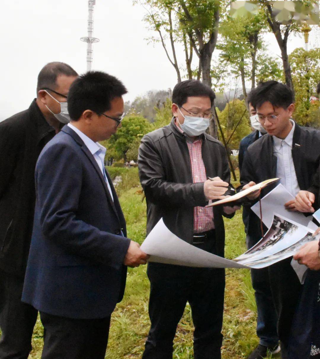 县委书记张成慧调研新丰河下游廊桥项目