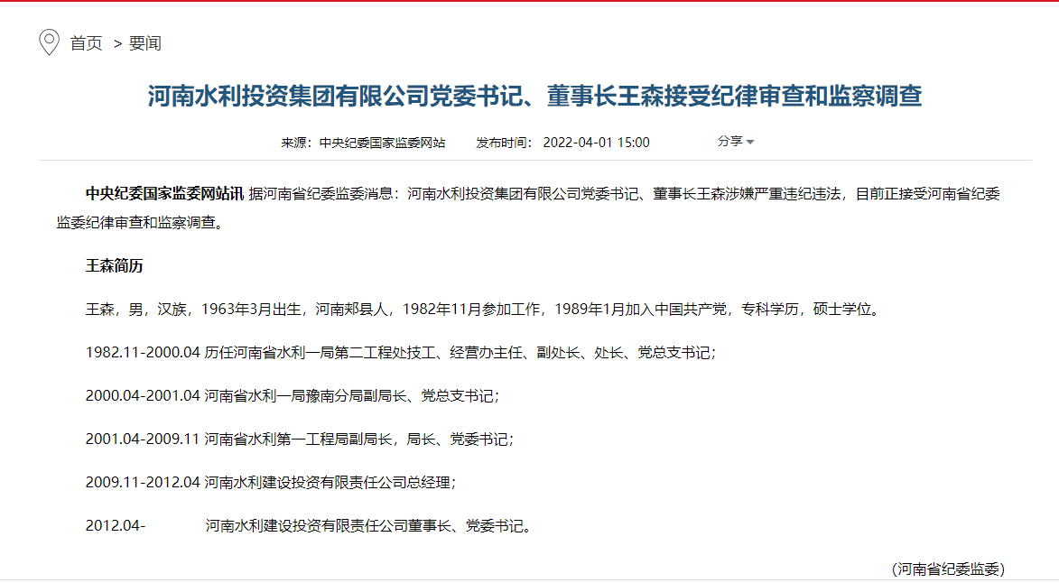 王森河南水投图片