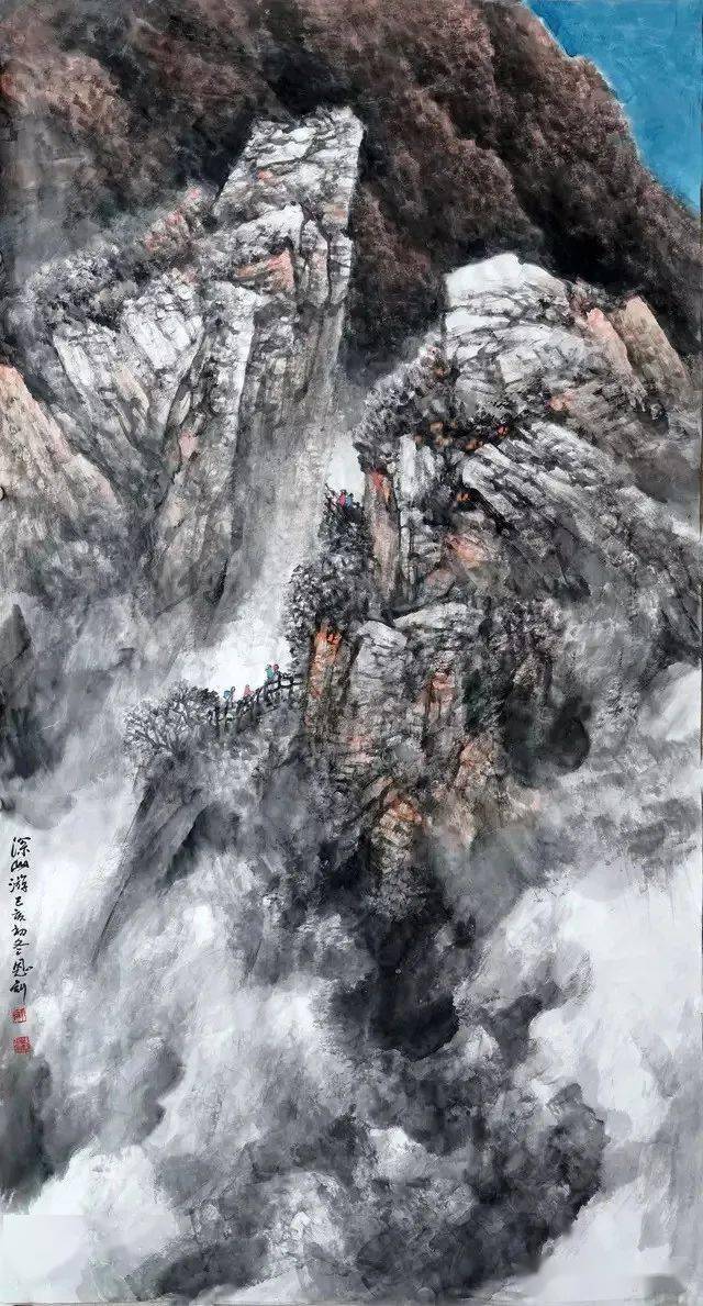 恢弘大气雄劲苍茫师恩钊的北派山水画