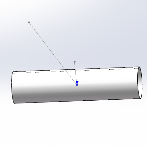 斜切圆管如何用solidworks做展开