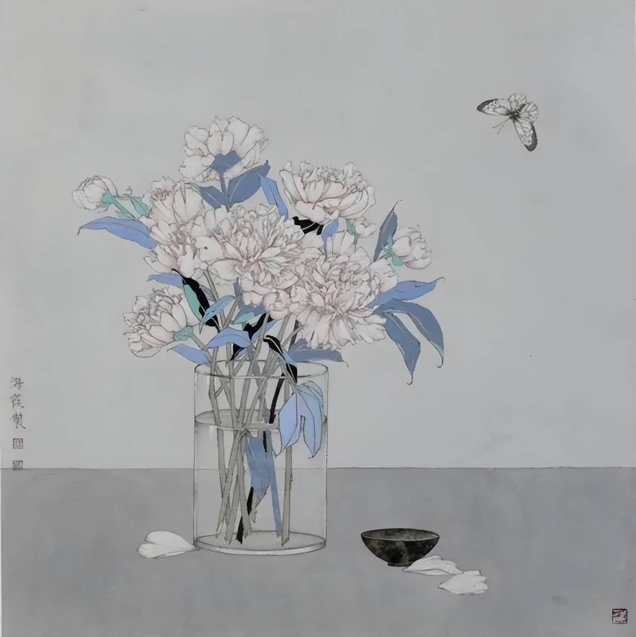 静述流年李海霞静物工笔画