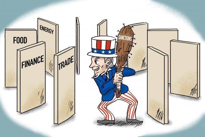 制裁尽头是自裁!_美国的_大棒_全球