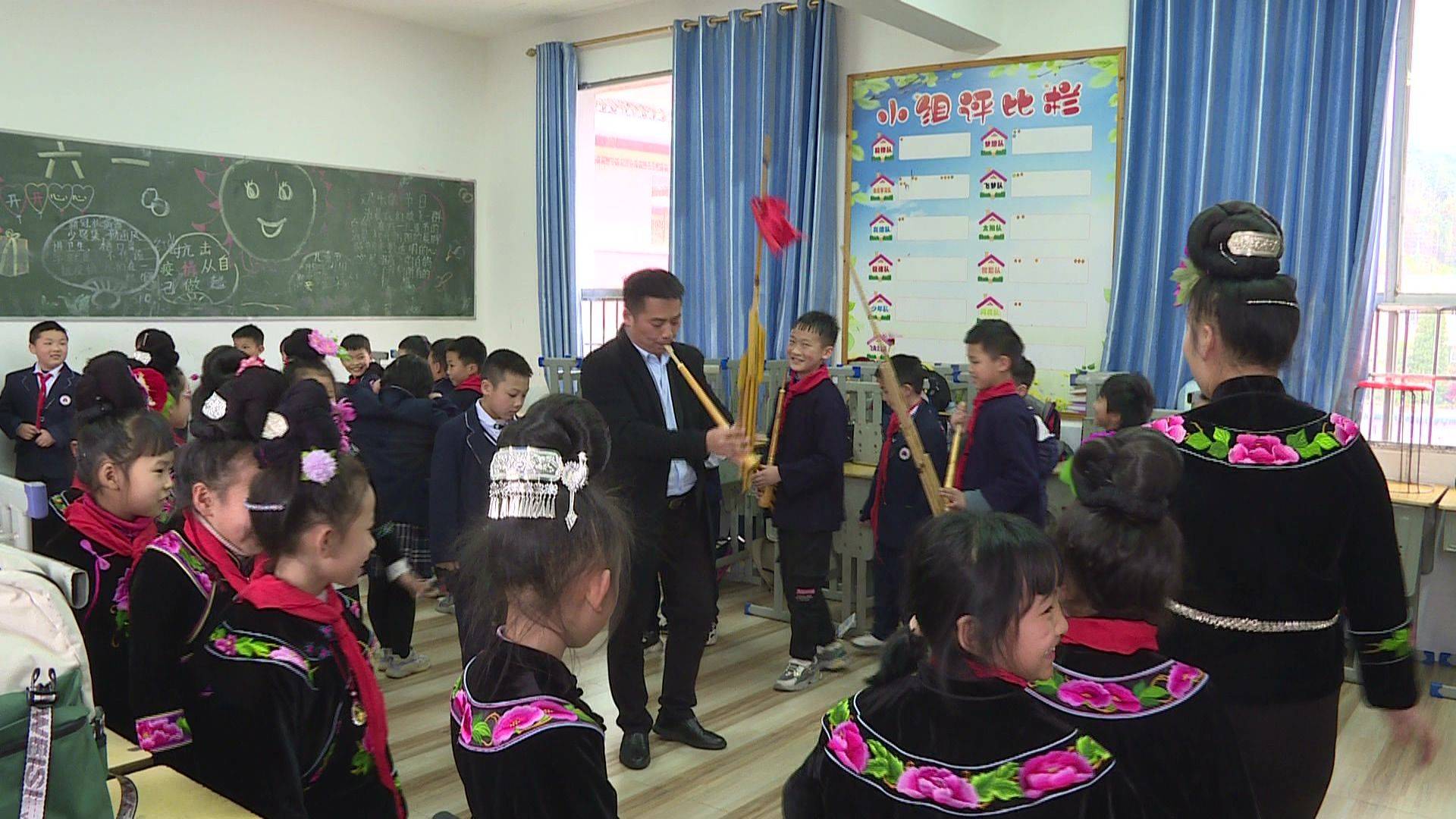 雷山县丹江小学双减之下课后服务百花齐放学生乐开怀