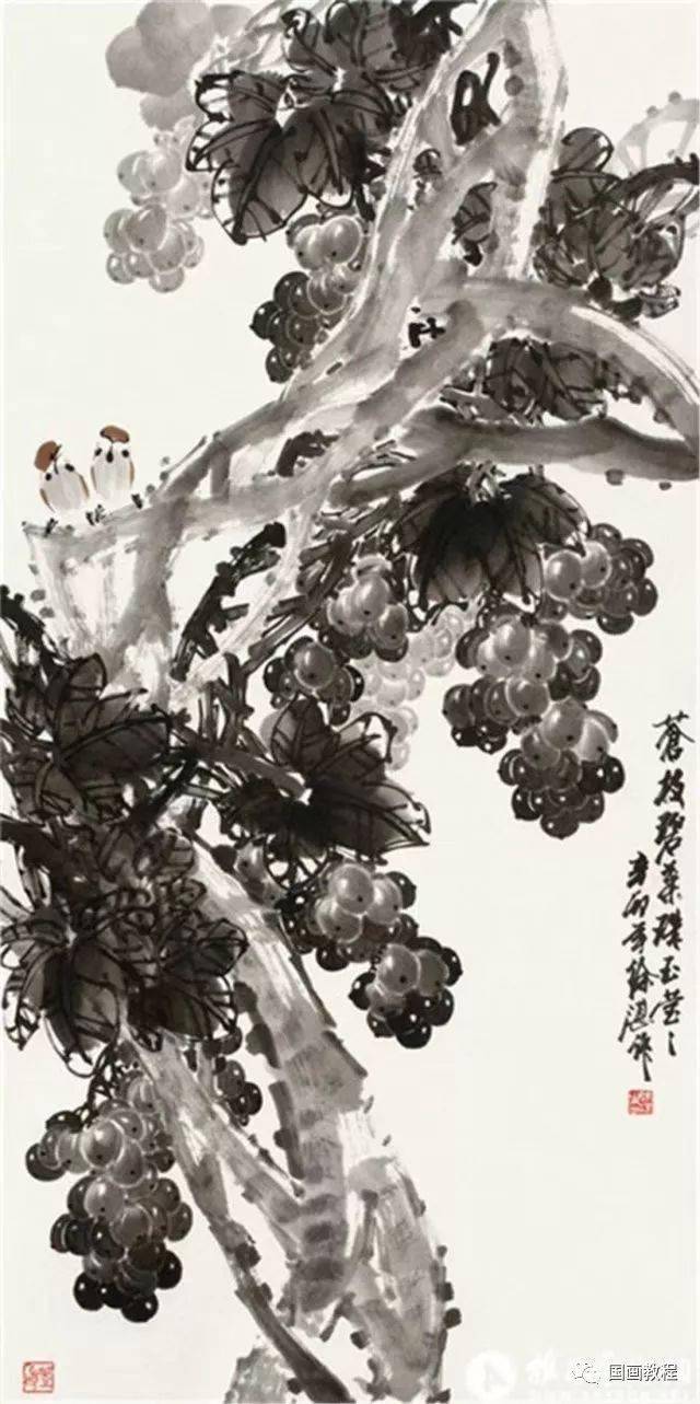 45张徐湛精品写意花鸟画不一样的笔墨不一样的感受