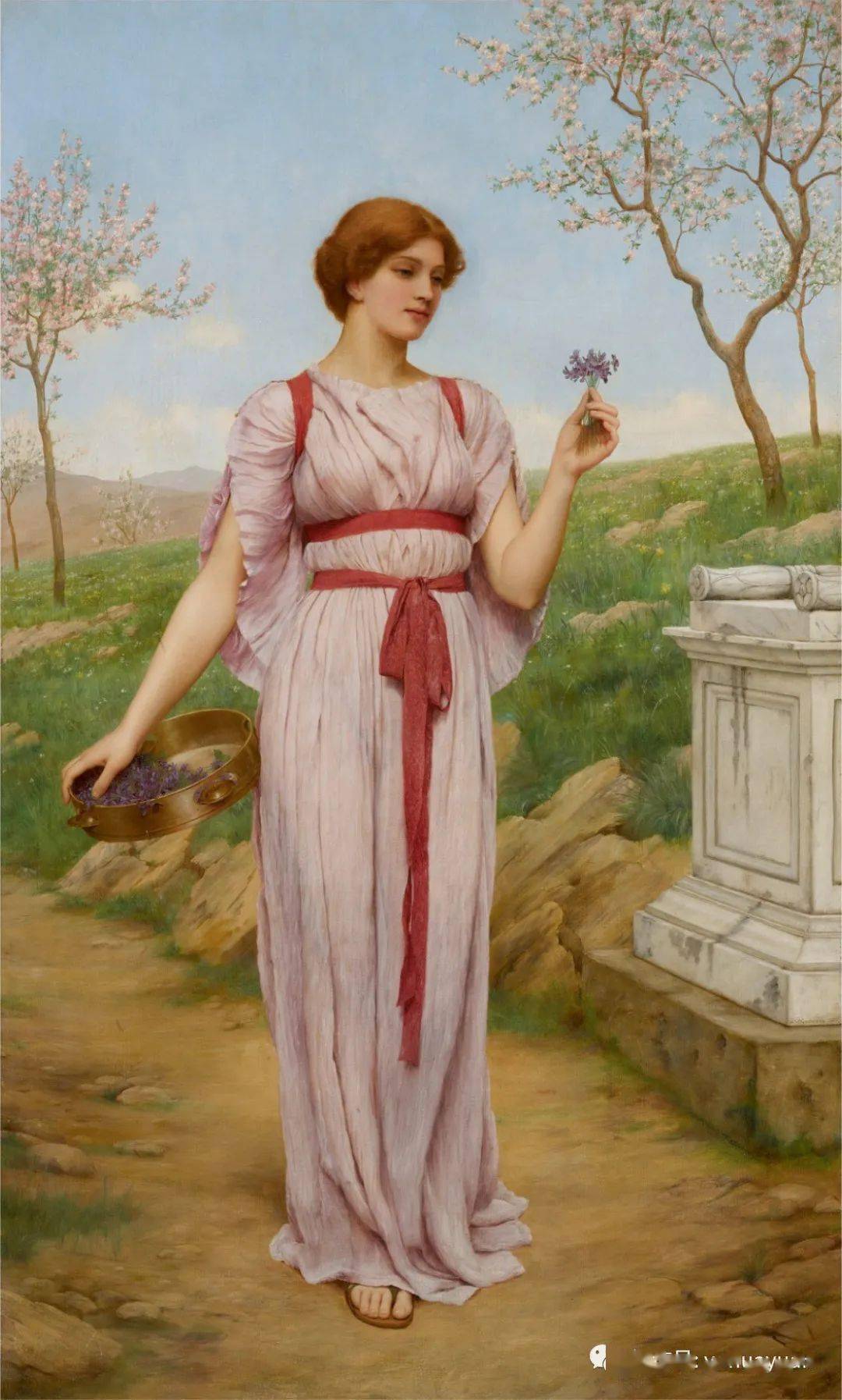 油画欣赏——john·william·godward_英国_微信_时代