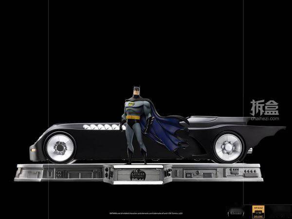 ironstudiosdc动画系列batman蝙蝠侠蝙蝠车110雕像