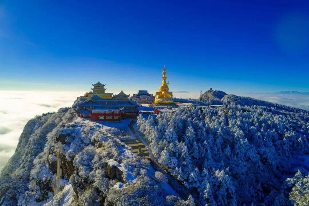 一场春雪后峨眉山将迎来最春天