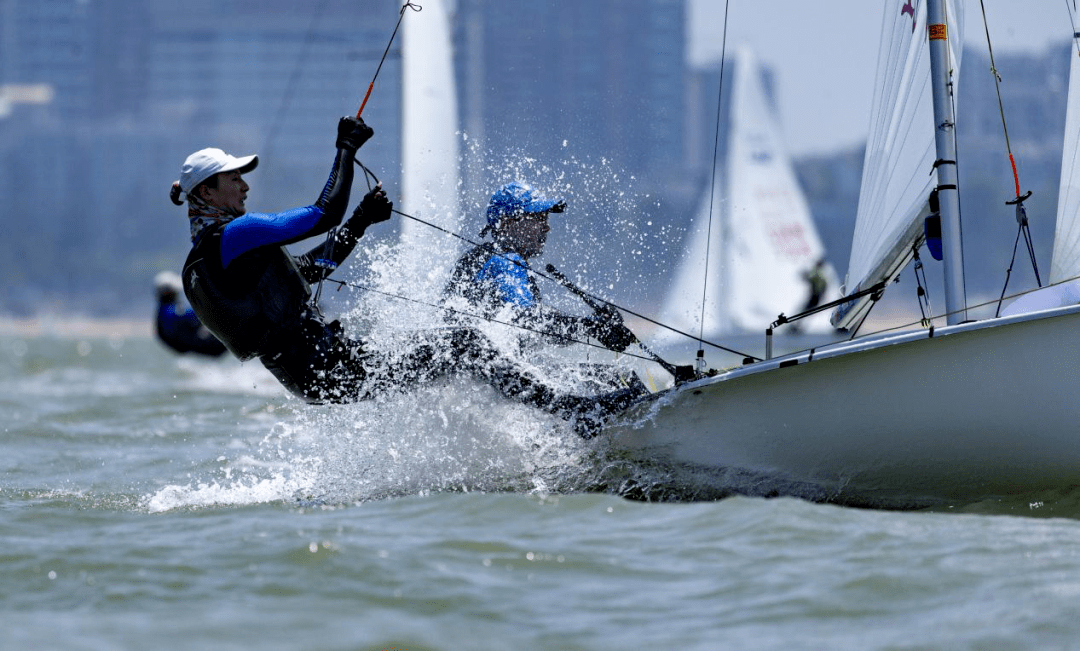 帆船高手劈波斩浪亚运会帆船选拔赛海口扬帆