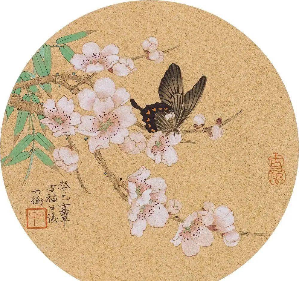 看他的工笔花鸟画如春天邂逅在百花间!_吕大卫_作品_传统