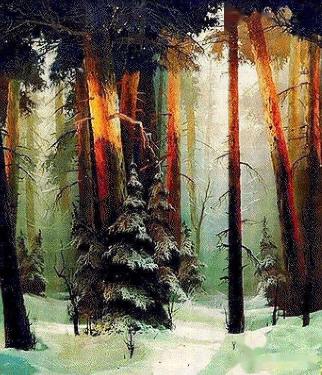 俄罗斯艺术家维克多贝科夫风景油画