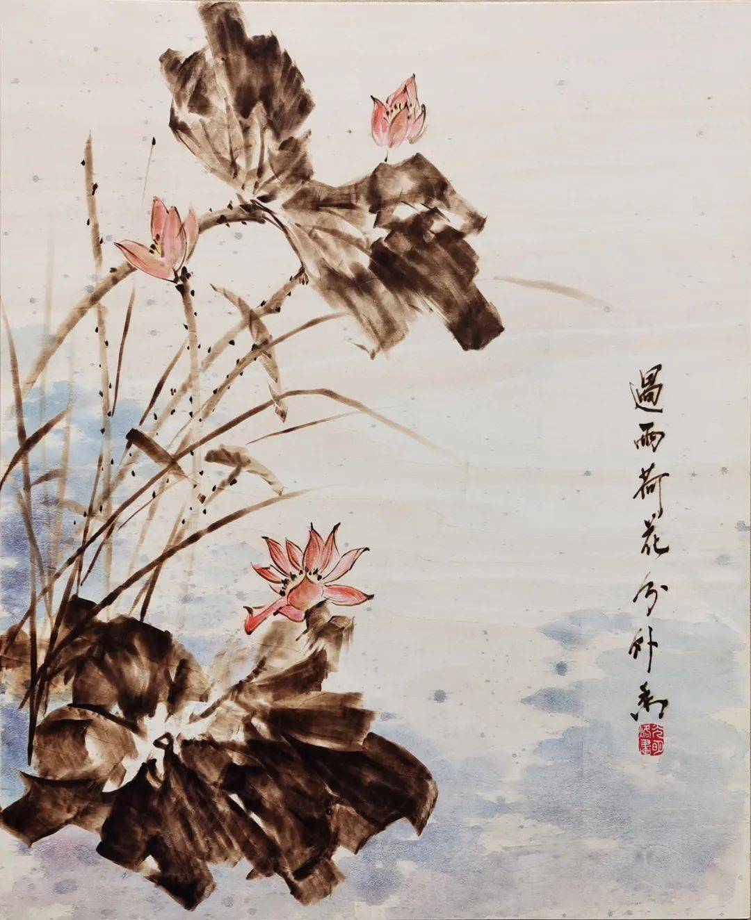 今日烙画 | 遇雨荷花分外香_cm_椴木_培训