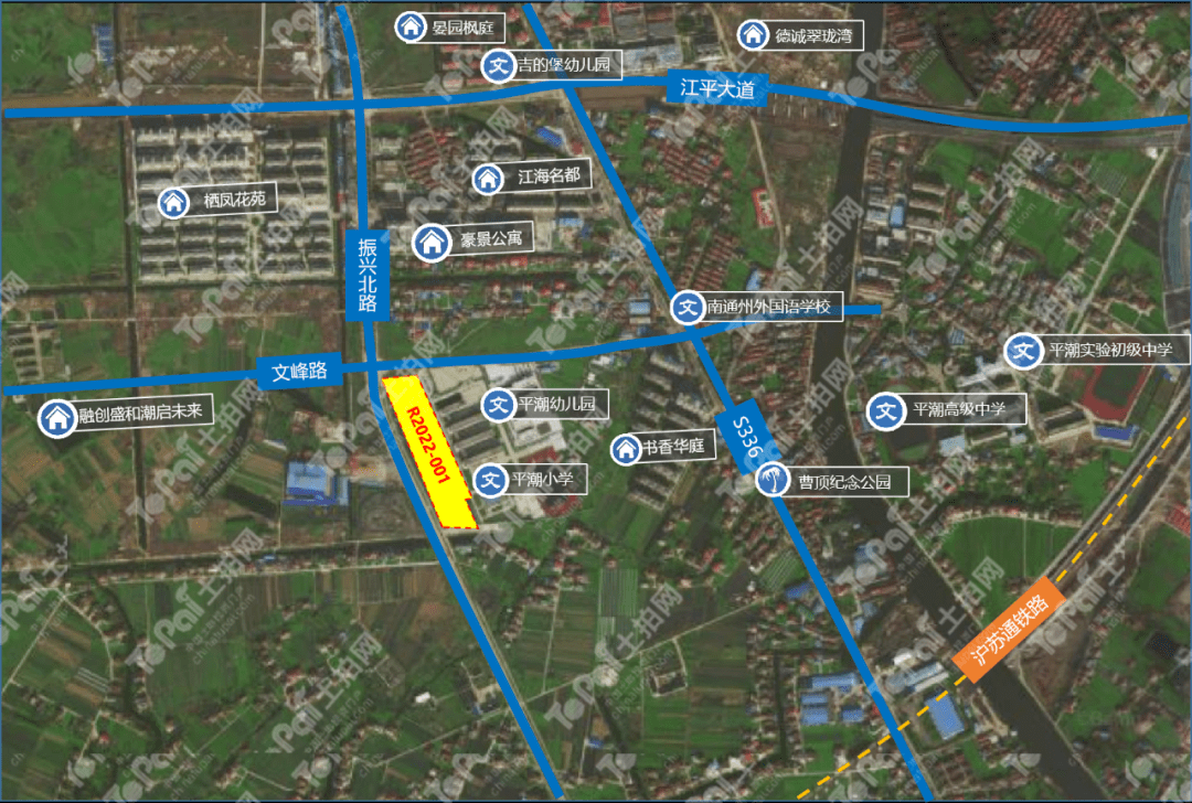 兩宗地塊均位於通州區平潮鎮核心地段,且相距不到3km,受高鐵新城規劃