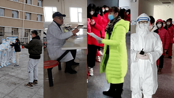 的强大的战斗集体,李欣泽,吴科等全力保障在女校封闭期间防疫物资供应