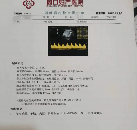 开心终于怀上宝宝了