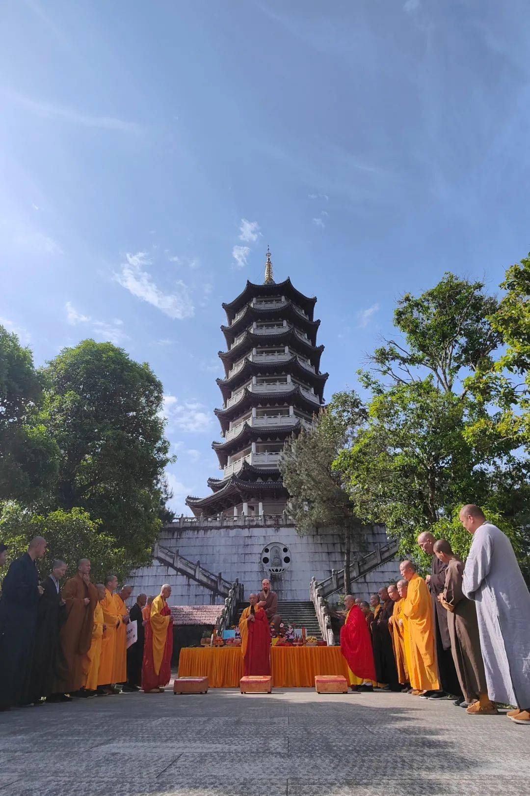 天心永乐禅寺开山首采祭茶祈福一杯茶安顿身心