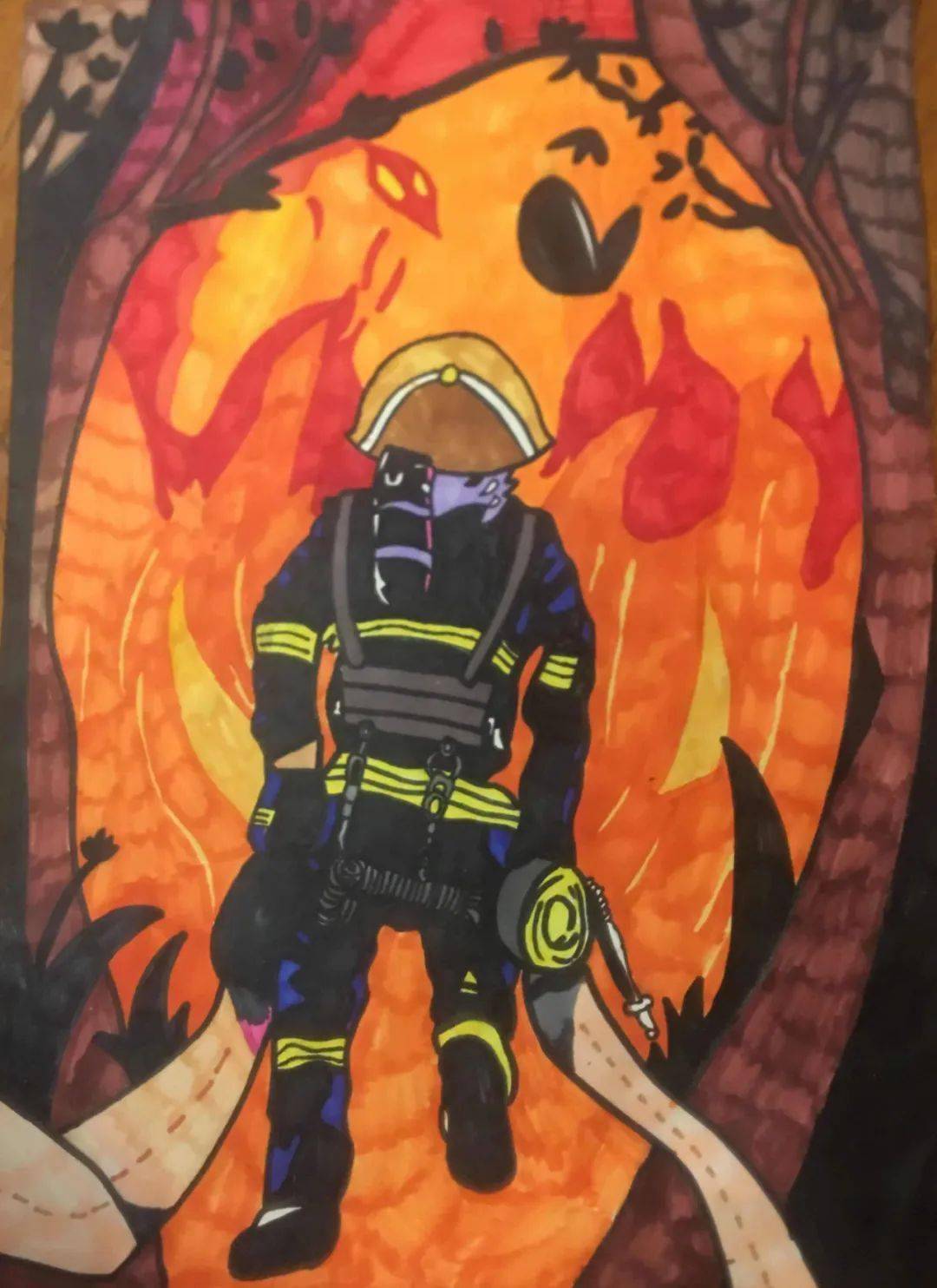 昌乐一中举办消防安全创意作品大赛