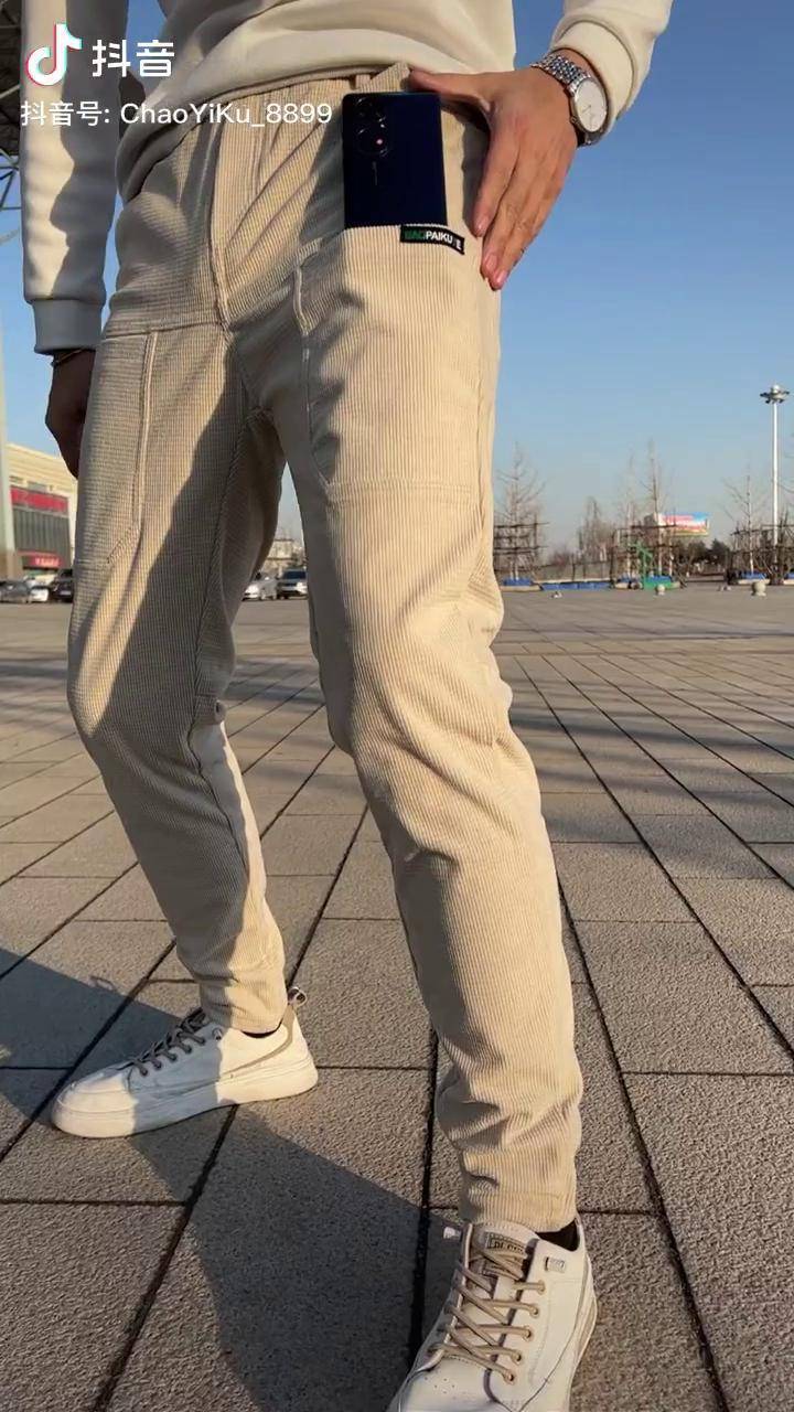 春季爆版9种颜色6兜设计天丝绒休闲裤杏色休闲裤男士休闲裤百搭裤子