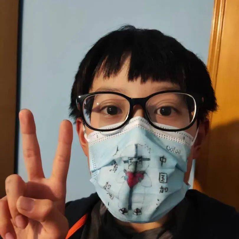 罩夕相处保平安众志守沪迎春归口罩创意绘画作品展示